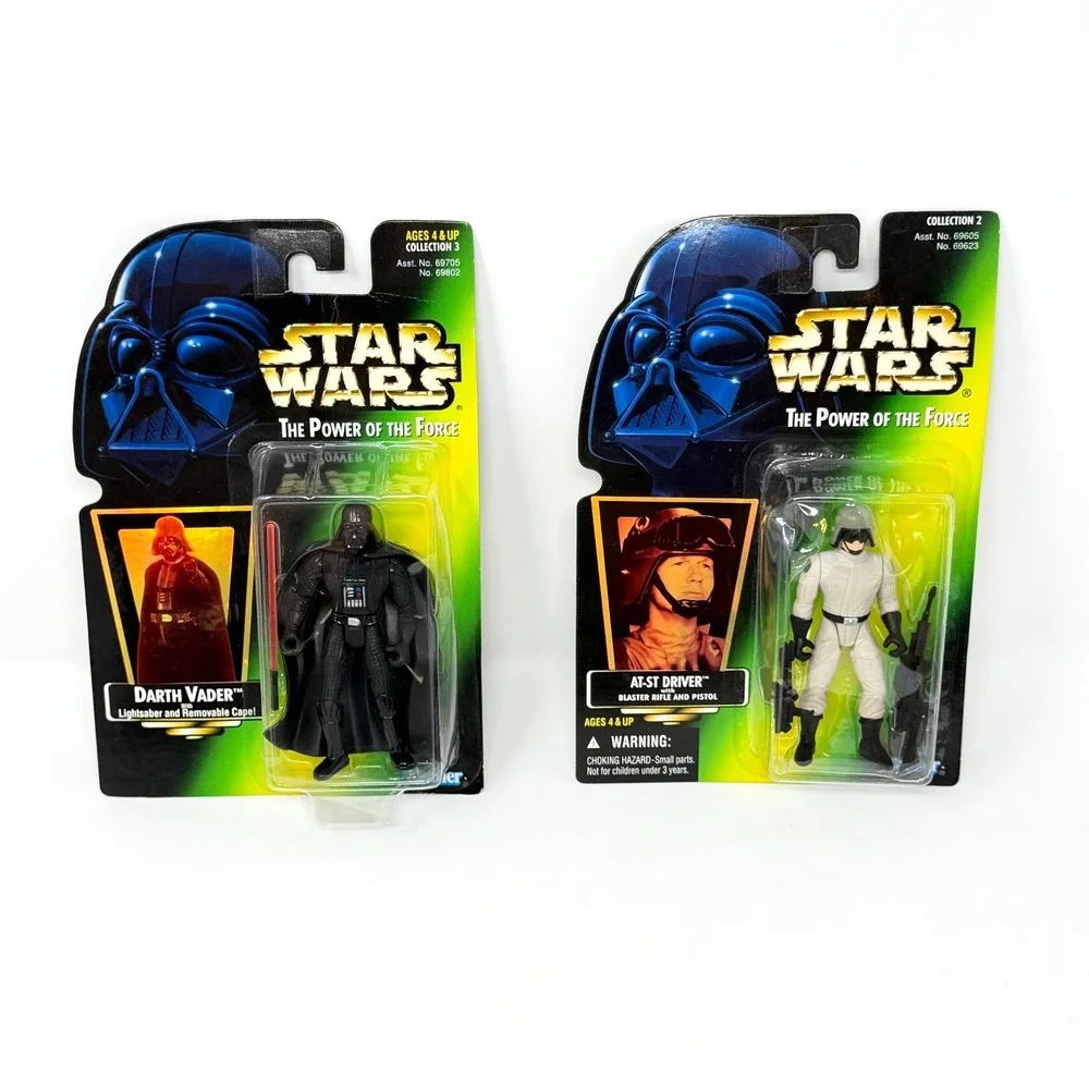 Star Wars POTF2 Darth Vader AT-ST Driver Kenner Figure Lot 1995 1996 Sealed